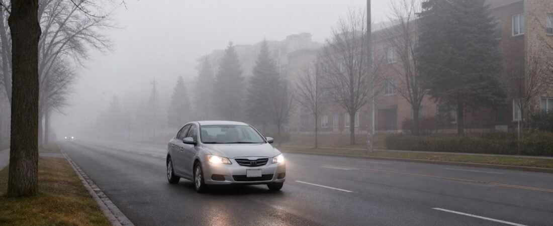 Driving in Fog in Scarborough: Low-Beam Lights, Space and Safe Stops
