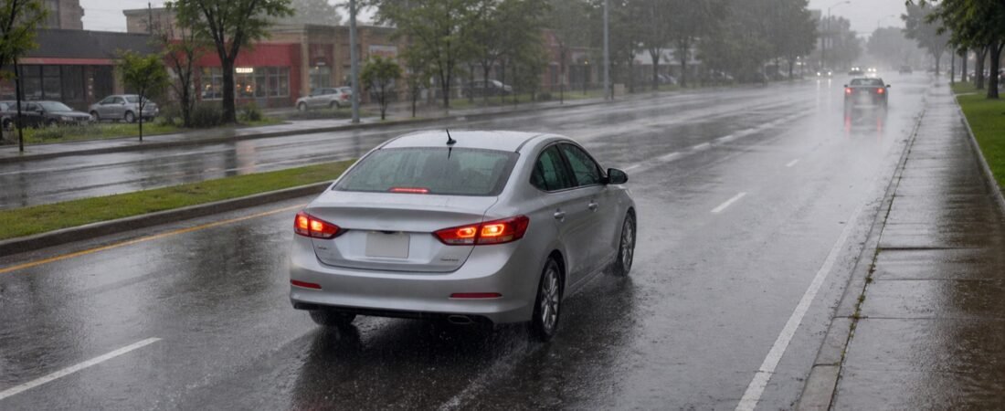 Driving in Heavy Rain in Scarborough: Hydroplaning, Visibility and Flooded Roads
