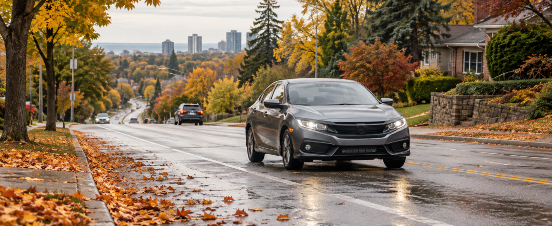 Wet Leaves in Scarborough: Fall Traction and Braking Tips for New Drivers