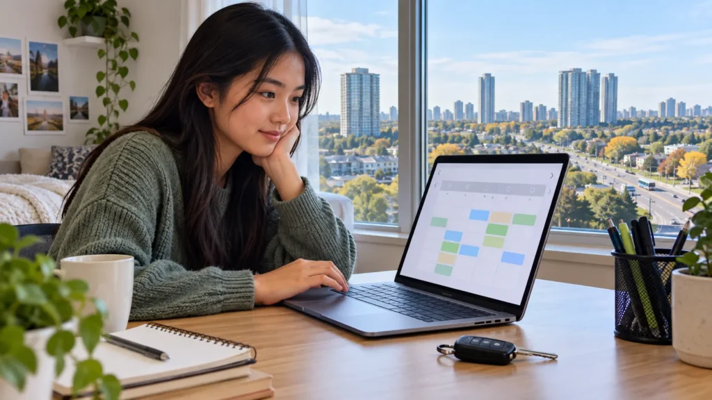Scarborough learner driver preparing for How to Book, Cancel or Reschedule an Ontario Road Test