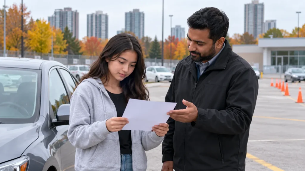 Scarborough learner driver preparing for What Happens If You Fail Your G2 or G Test in Ontario?