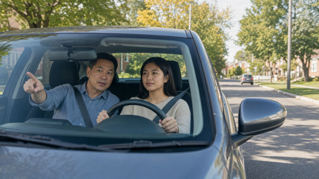 SparkOn Driving School vehicle - G1 Licence Rules in Ontario: Who Can Drive With You and Where You Can Practise
